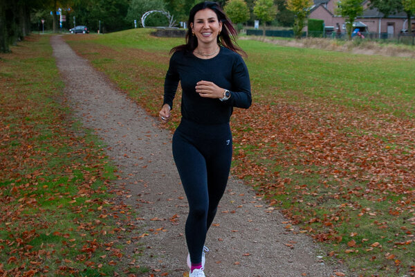 Anne de Kleijn hardlopend