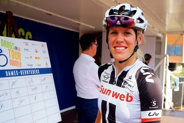 Foto: Ellen van Dijk gemaakt door Gijs Hoogland tijdens Daags na de Tour 2018