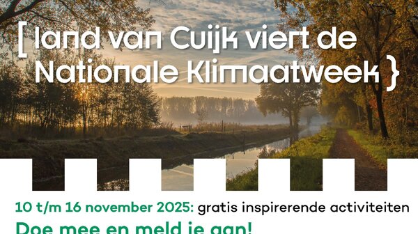 Land van Cuijk viert de Klimaatweek met inspirerende activiteiten