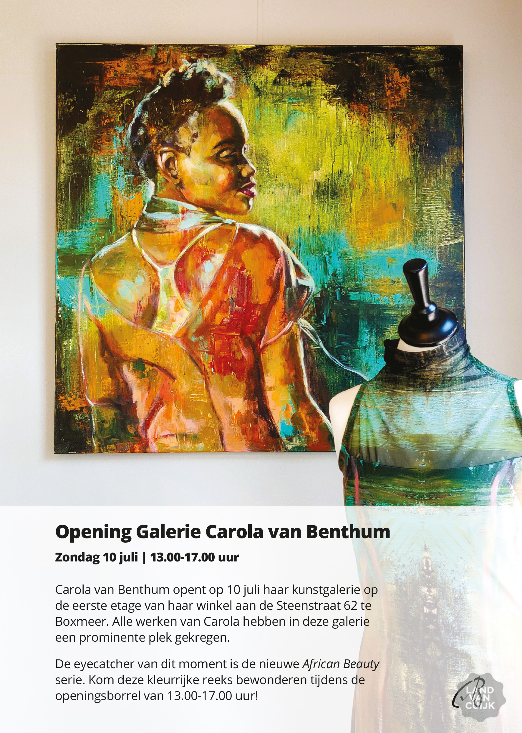 Carola van Benthum opent kunstgalerie in Boxmeer
