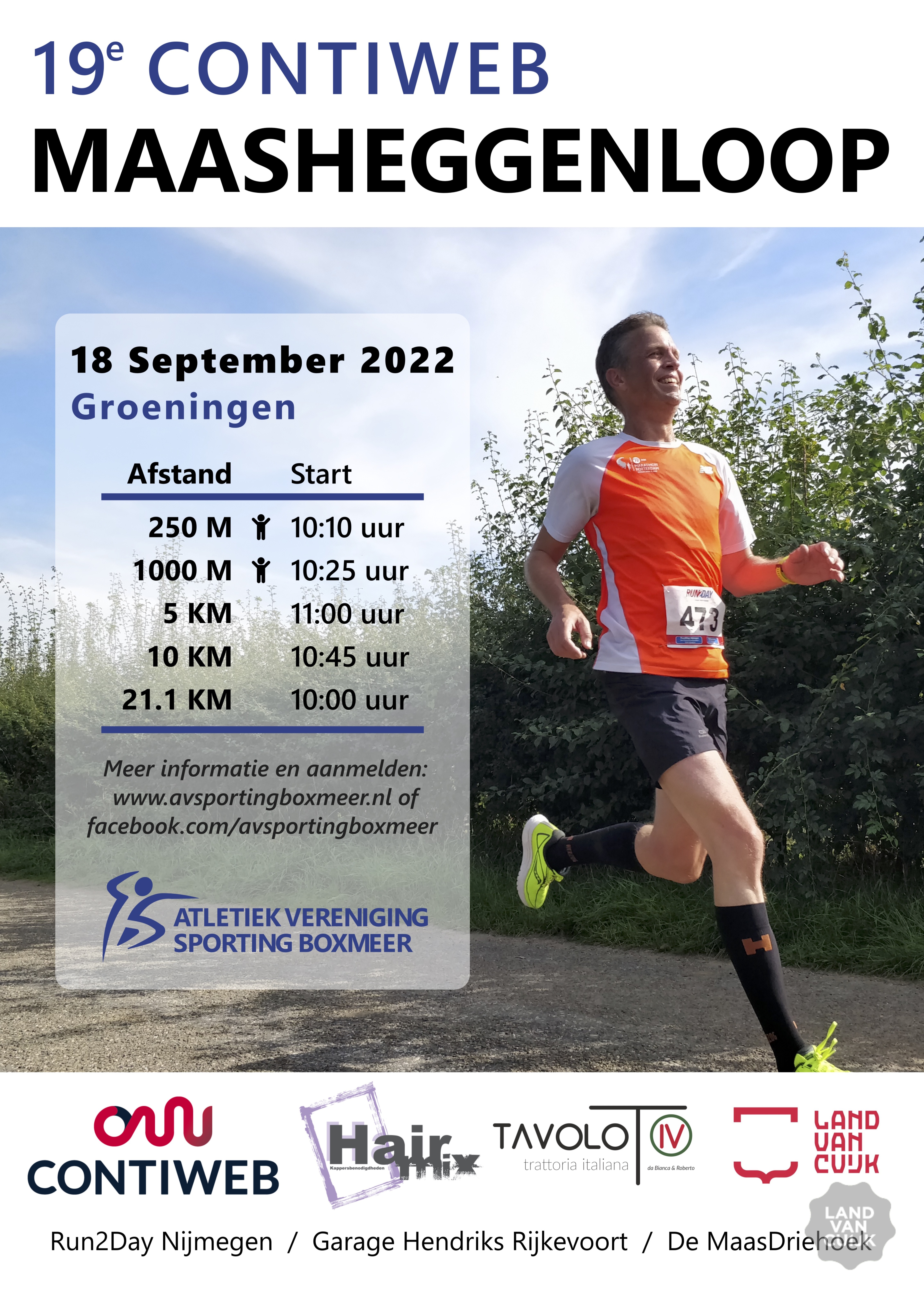 Contiweb Maasheggenloop 2022 op 18 September